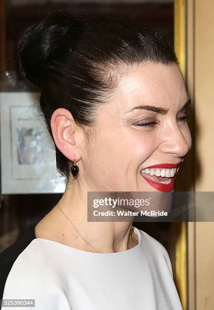 Julianna Margulies attending the Opening Night Performance of the MCC Theater's Production of 'Reasons To Be Happy' at the Lucille Lortel Theatre in...