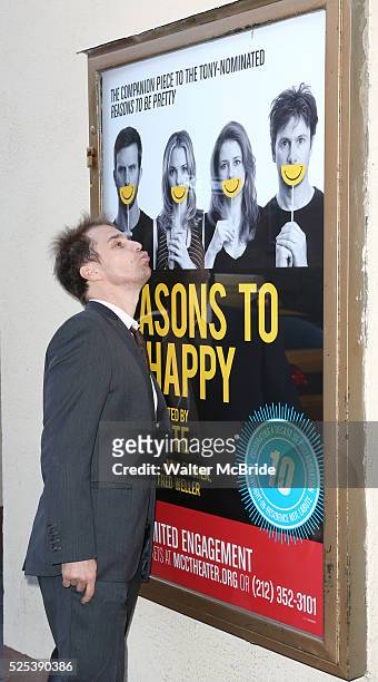 Sam Rockwell attending the Opening Night Performance of the MCC Theater's Production of 'Reasons To Be Happy' at the Lucille Lortel Theatre in New...