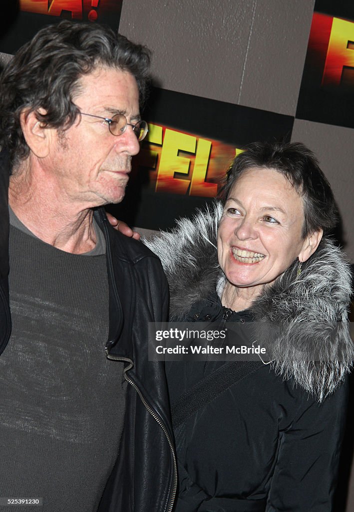 Lou Reed Wife Lou Reed & Laurie Anderson arriving for the Opening Night Performance ...