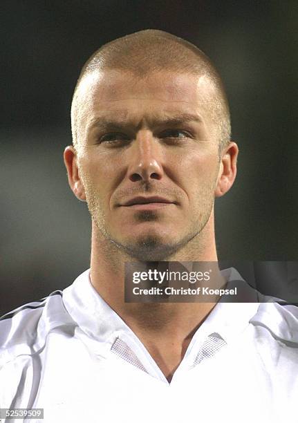 Fussball: Champions League 04/05, Leverkusen; Bayer 04 Leverkusen - Real Madrid 3:0; David BECKHAM / Madrid 15.09.04.