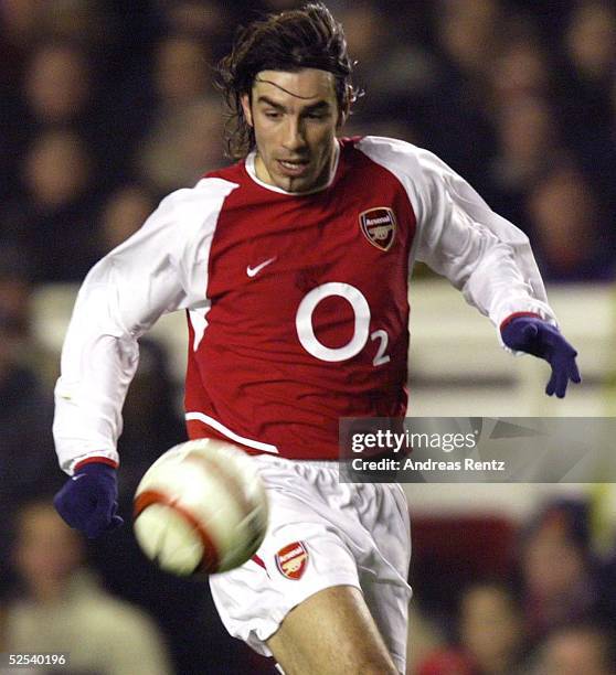 Fussball: Champions League 03/04, Londeon; Arsenal London - Celta de Vigo 2:0; Robert PIRES / Arsenal 10.03.04.