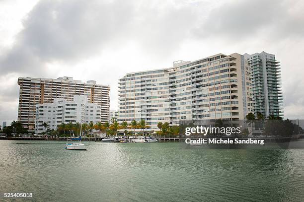 View of high rise apartments on Miami Beach. In Miami As Per The NY Times - A New Zillow Analysis shows the median rent in Miami is equial to about...