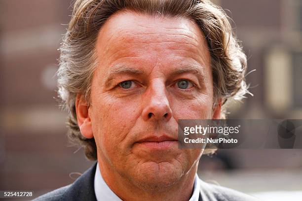 Minister of Foreign Affairs Bert Koenders is seen arriving at the weekly ministers council in The Hague on Friday.