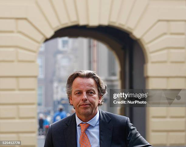 Minister of Foreign Affairs Bert Koenders is seen arriving at the weekly ministers council in The Hague on Friday.