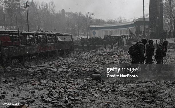 Five people have died in clashes between protesters and police in the Ukrainian capital Wednesday, according to medics on the site, in a development...