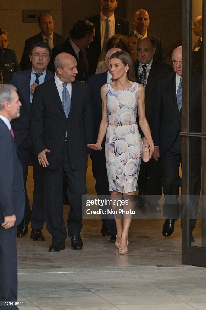 Spain's Queen Letizia at inauguration of El Greco exhibition