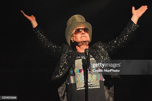 Andy Bell of Erasure performs in concert at ACL Live on October 19, 2014 in Austin, Texas.