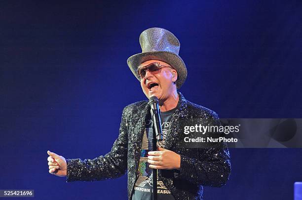 Andy Bell of Erasure performs in concert at ACL Live on October 19, 2014 in Austin, Texas.