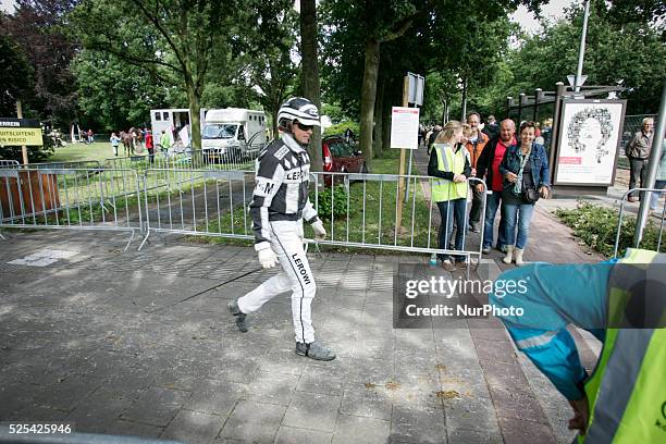 On 28th July 2015 - During the yearly horsemarket horse cart racing takes place on a makeshift course in the centre of town. Sand is layed on top of...