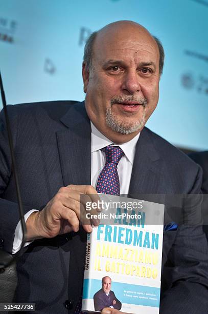 Alan Friedman in the book presentation in RcS Foundation "Ammaziamo il Gattopardo" writed by Alan Friedman, on February 12, 2014. Photo: Adamo Di...