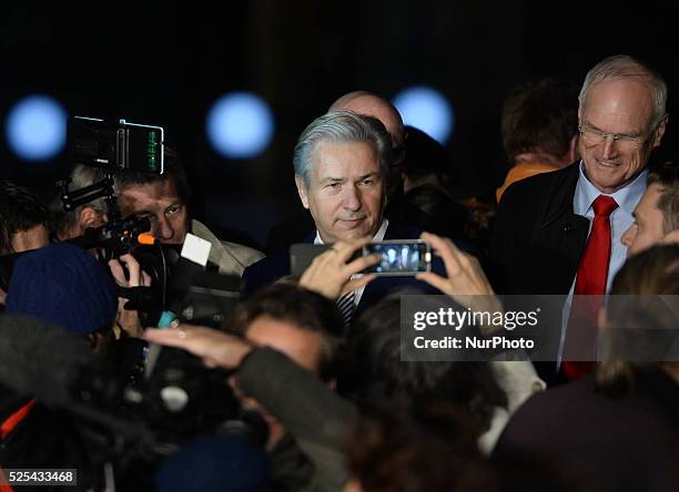 Klaus Wowereit , the Mayor of Berlin, officially kick off of the Celebrations to mark the 25th anniversary of the fall of the Berlin Wall, with...