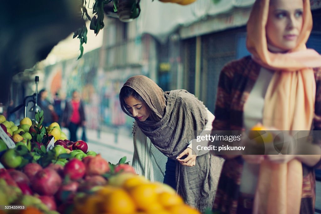 Two Turkish Women Enjoying Shopping