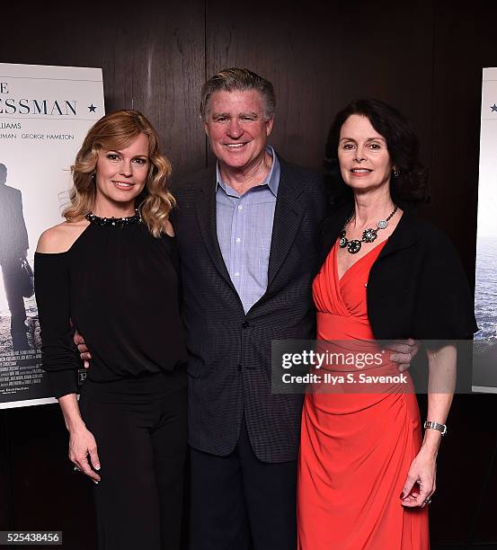 Cindy Lentol, Treat Williams, and Debra Lord Cooke attend "The Congressman" New York Screening at Bryant Park Hotel on April 27, 2016 in New York...