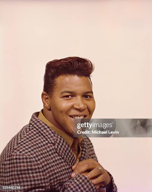 Studio portrait of pop celebrity Chubby Checker.