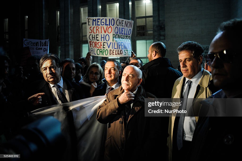 Palermo: People Show Support for Anti-Mafia Prosecutor Nino Di Matteo