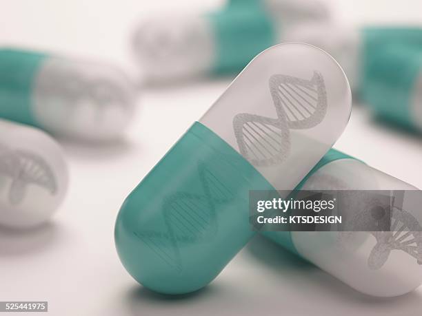 dna capsules, artwork - white capsule stock illustrations