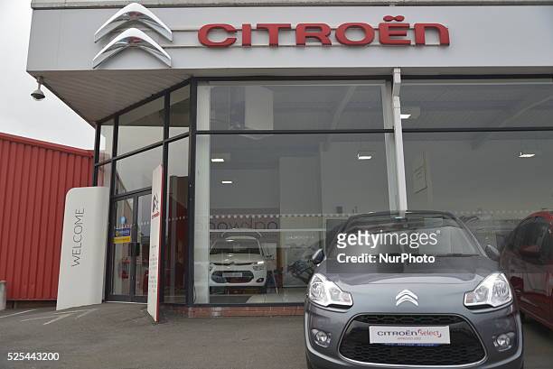 Citroen car dealership trading in Bury, Greater Manchester, on Friday 15th May 2015.