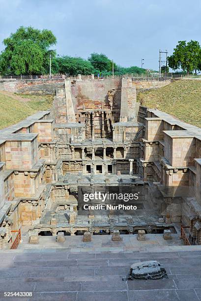 Patan, GUJARAT/INDIA - 25 JUNE 2014 : 'Rani-ki-Vav', an 11th century stepwell in Gujarat, has been approved as a World Heritage Site by UNESCO which...