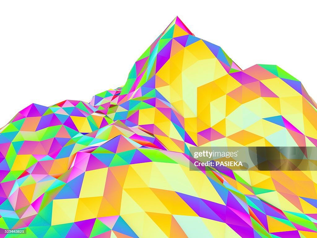 Abstract landscape of polygons