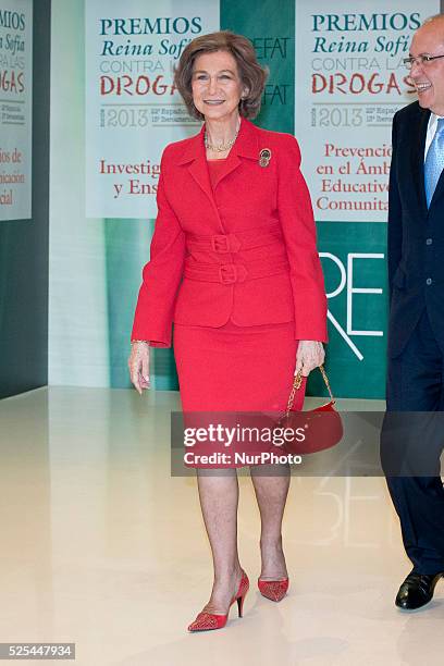 Queen Sofia attends 'Queen Sofia Against Drugs' awards ceremony at the Red Cross foundation building on December 9, 2014 in Madrid, Spain.