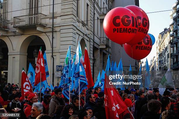 Thousands took part in the general strike of trade unions CGIL and UIL, to protest against the policies of the government of Prime Minister Matteo...