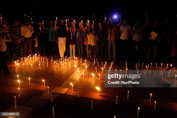 Making slogan &quot;&quot;Indigenous peoples rights, freedom bridge&quot;&quot; Indigenous People of Bangladesh celebrate the International Day of...