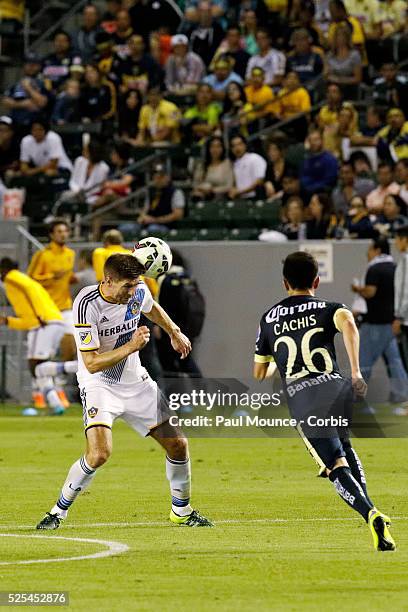 Steven Gerrard of the Los Angeles Galaxy during the Los Angeles Galaxy vs Club America match of the International Champions Cup presented by Guinness.