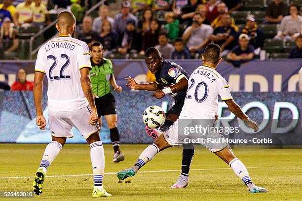 During the Los Angeles Galaxy vs Club America match of the International Champions Cup presented by Guinness.