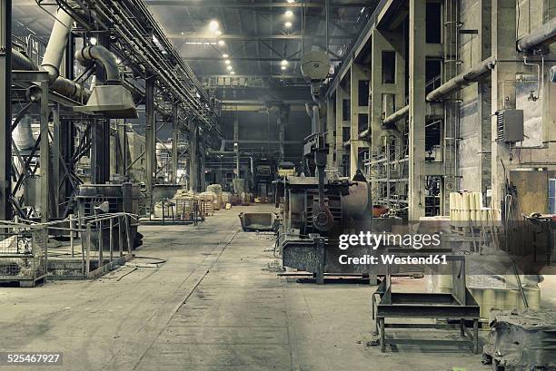 interior of a foundry - steel plant stock pictures, royalty-free photos & images