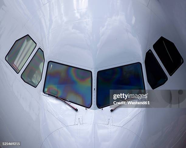 germany, hesse, frankfurt, airport, cockpit of an airplane - airport frankfurt stock pictures, royalty-free photos & images