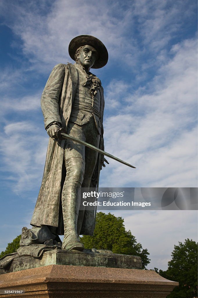 Statue Of Colonel William Prescott At The Bunker Hill Monument, Breeds Hill, Boston