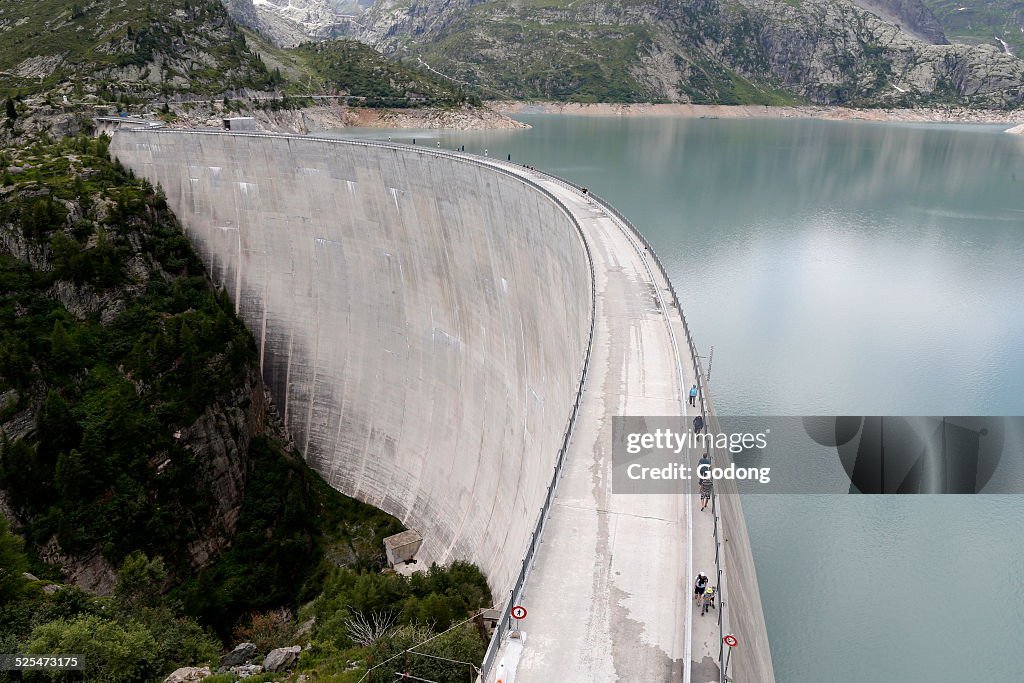 Reservoir of Emosson lake