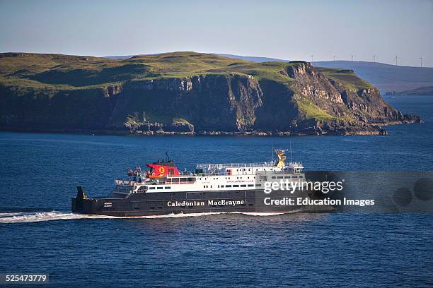 Hebrides departing Uig bay on it's way to the Isle of Harris.