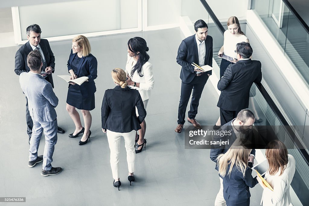 Business people having a meeting