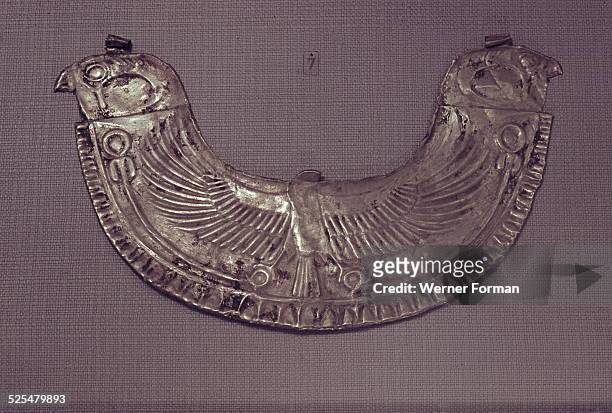 Collar with ends in the shape of falcon heads, Sudan. Nubian, 700 - 400 BC.