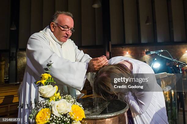 Baptism Routine 428 Catholic Baptism Ceremony Stock Photos, High-Res Pictures, and ...