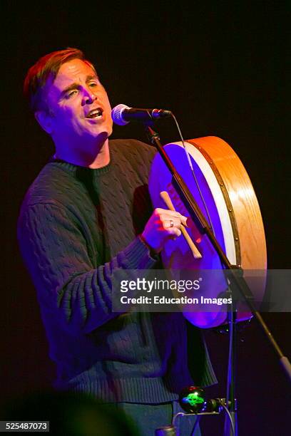 Sean Mccann Sings For Great Big Sea. A Singing Group From Canada, Preforming At The Sunset Center, Carmel, California.