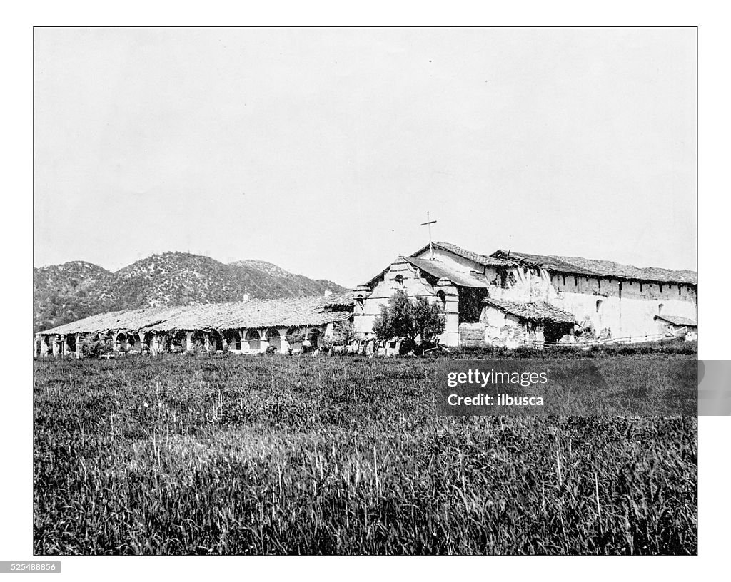 Antique photograph of Mission San Antonio de Padua (California)