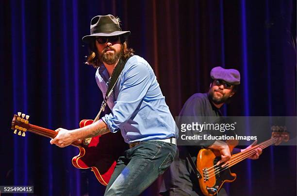 Chris Simmons Plays Lead Guitar For Leon Russell At The Sunset Center, Carmel, California.