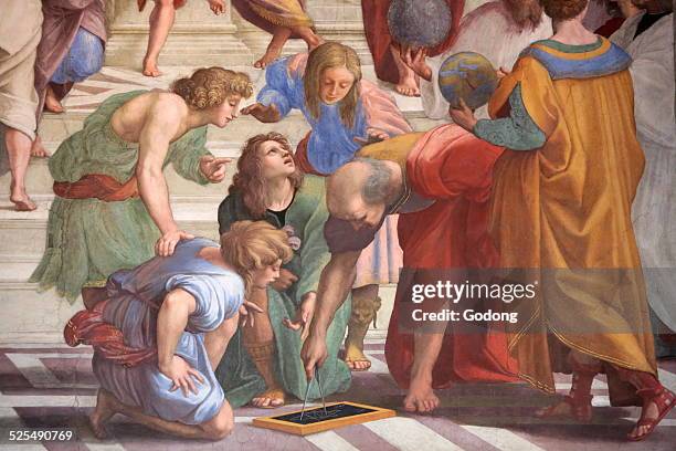 The School of Athens, Fresco Italian painter Raphael, From 1509 to 1510, Segnatura , Vatican Museum.