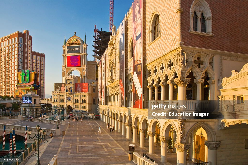 The Venetian Hotel And Casino Replicates The Italian City Of Venice, Las Vegas, Nevada 