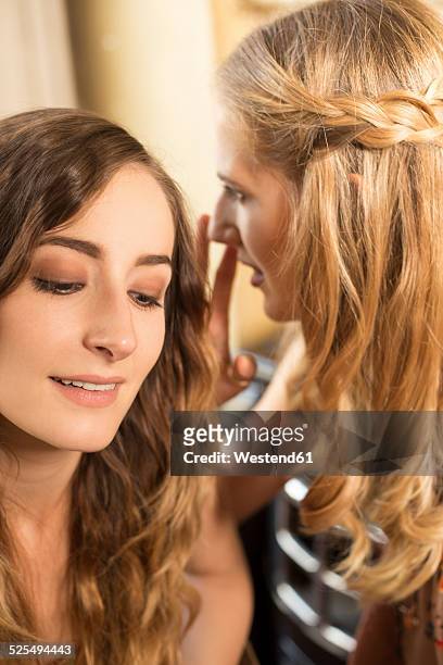 two female friends talking in a coffee shop - narrating stock pictures, royalty-free photos & images