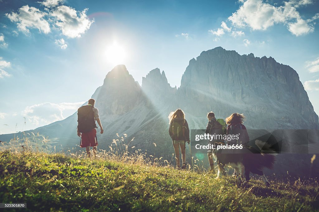 Adventures on the Dolomites with dog