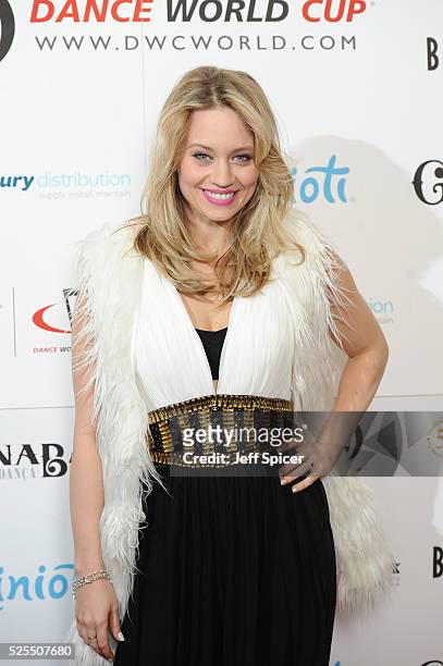 Kimberly Wyatt launches the 2016 annual BLOCH Dance World Cup on April 28, 2016 in London, England.