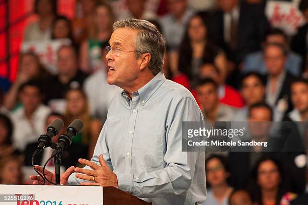 June 15, 2015 Former Governor Jeb Bush Announces his 2016 Presidency in Miami, Florida