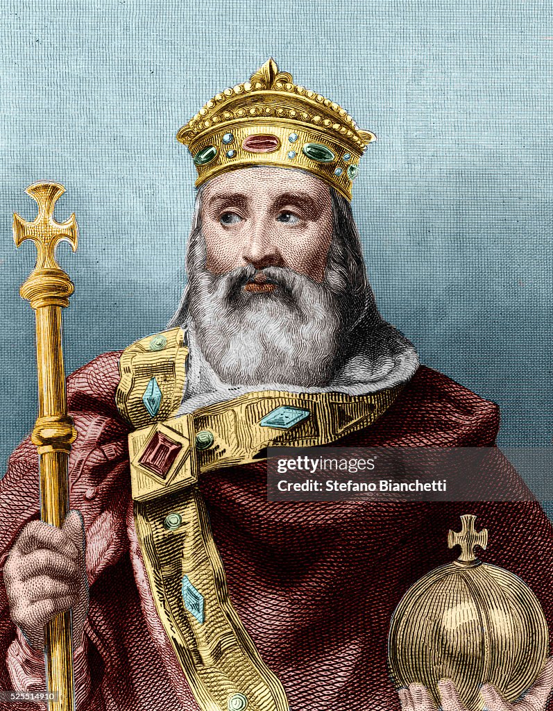 19th-Century Portrait of Charlemagne