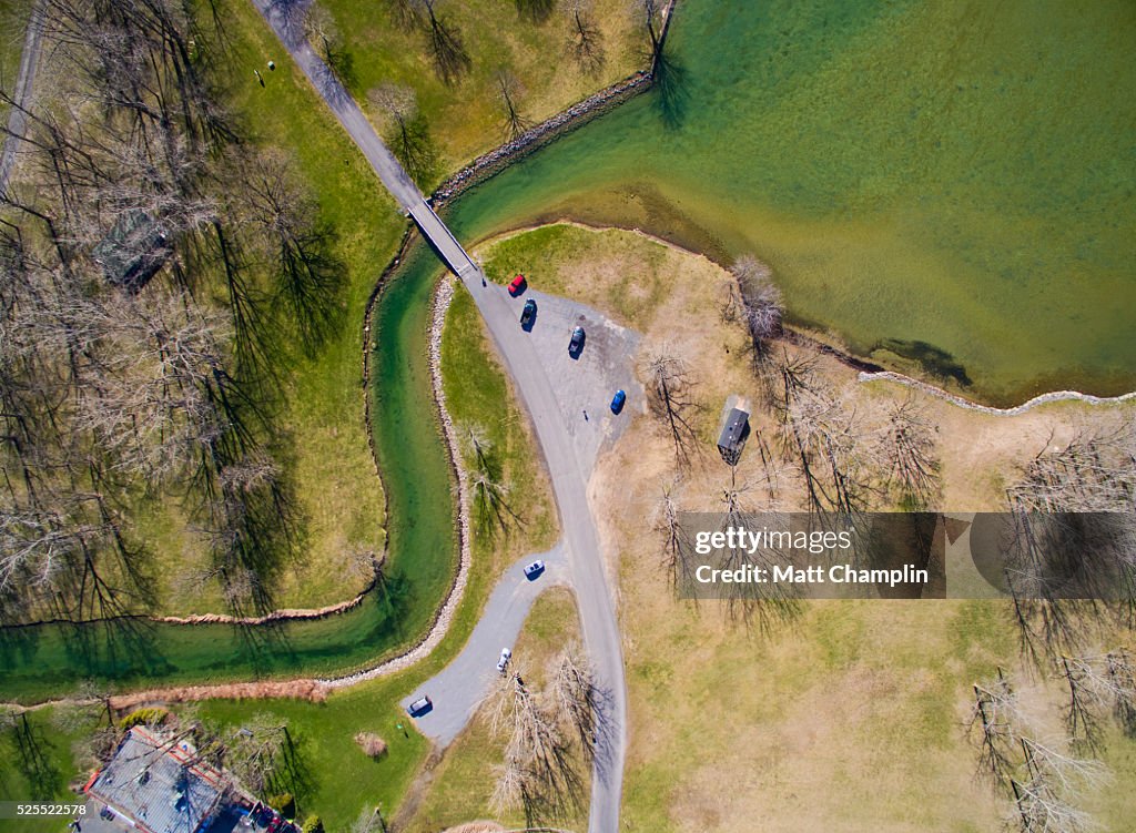 Aerial of Owasco Lake Inlet