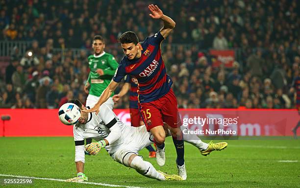 December 02 - SPAIN: Marc Bartra during the match against FC Barcelona and CF Villanovense, corresponding to the round 4 of the spanish Kimg Cup,...