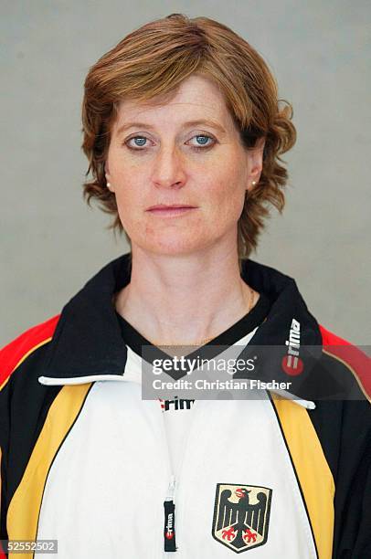 Kunstturnen: Turnier der Meister 2004, Cottbus; Bundestrainerin der Frauen, Petra NISSINEN 05.03.04.