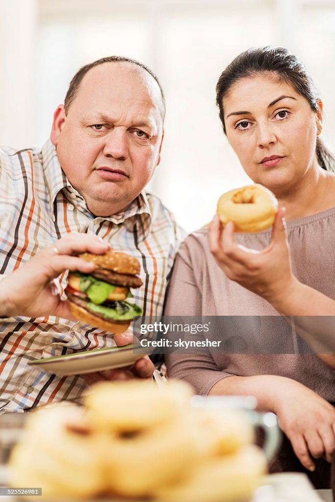 Dick Paar Essen ungesund Essen.